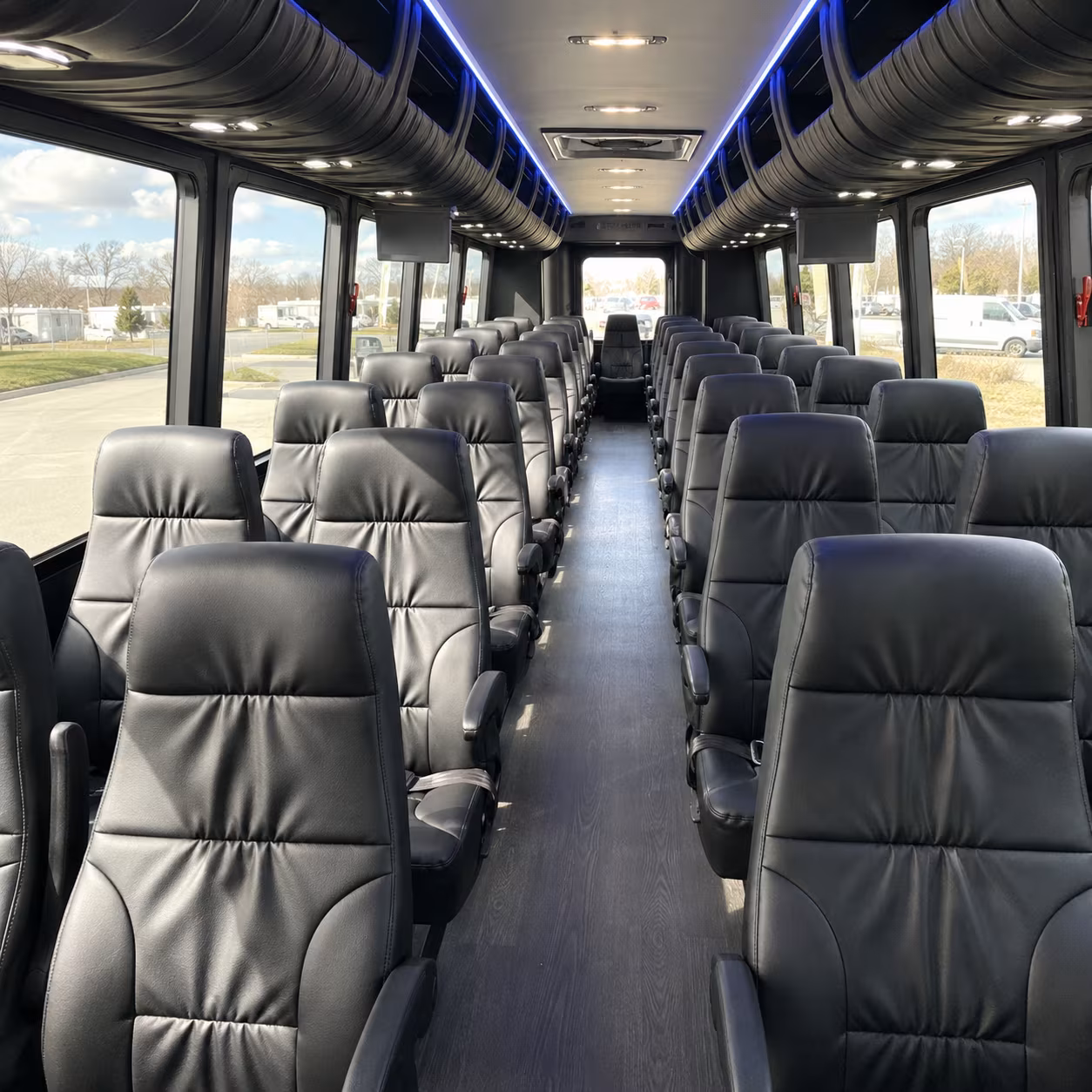 Corpus Christi Airport Shuttle & Transportation party bus exterior