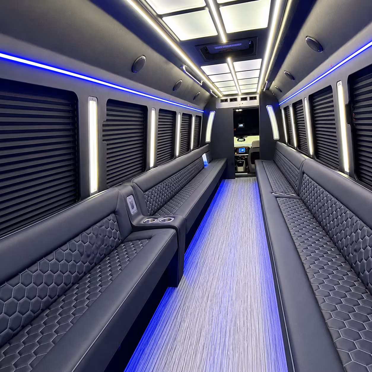 Corpus Christi Bachelor & Bachelorette Transportation onboard seating