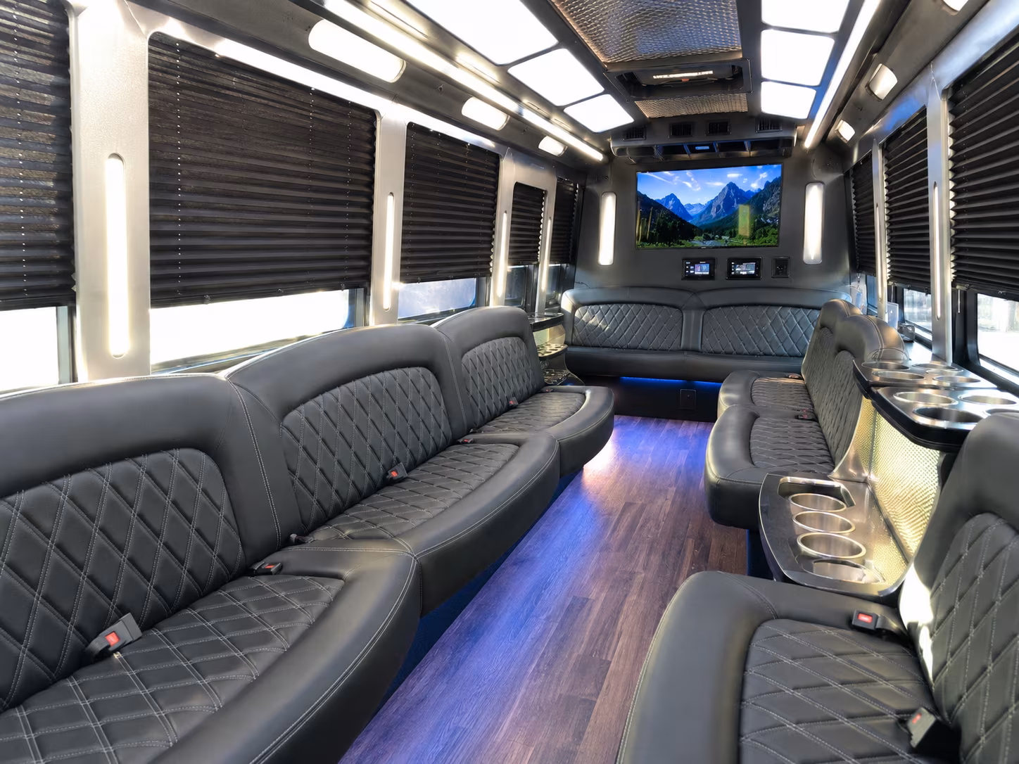 Corpus Christi Concert & Music Festival Transportation party bus interior