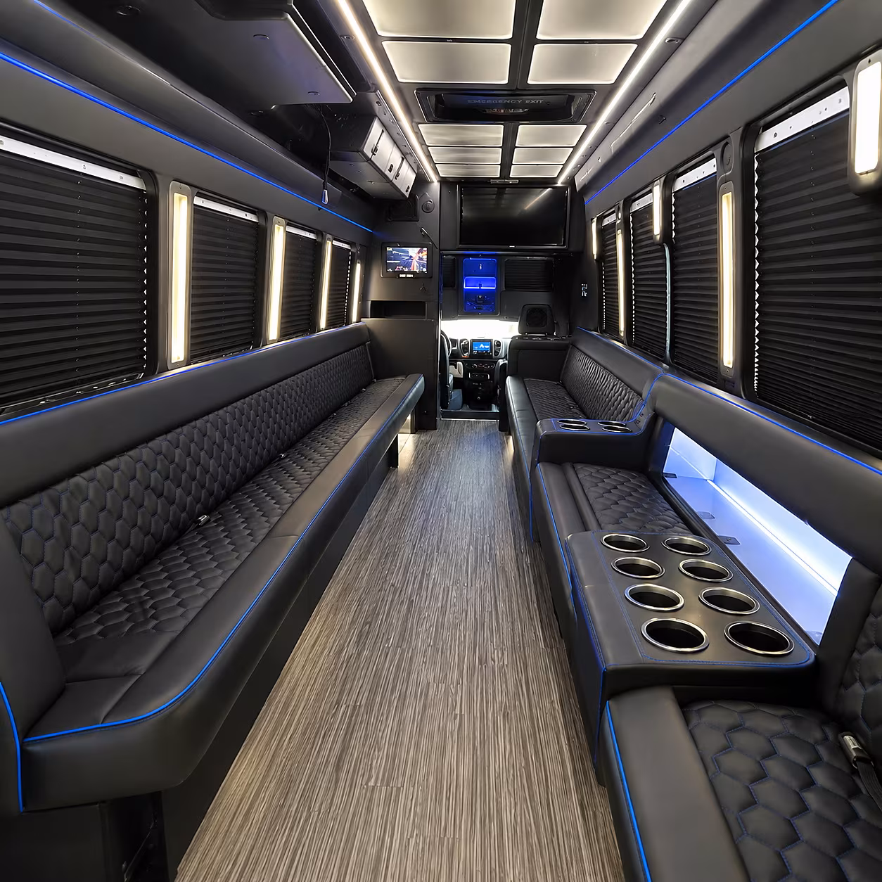Corpus Christi Concert & Music Festival Transportation party bus interior