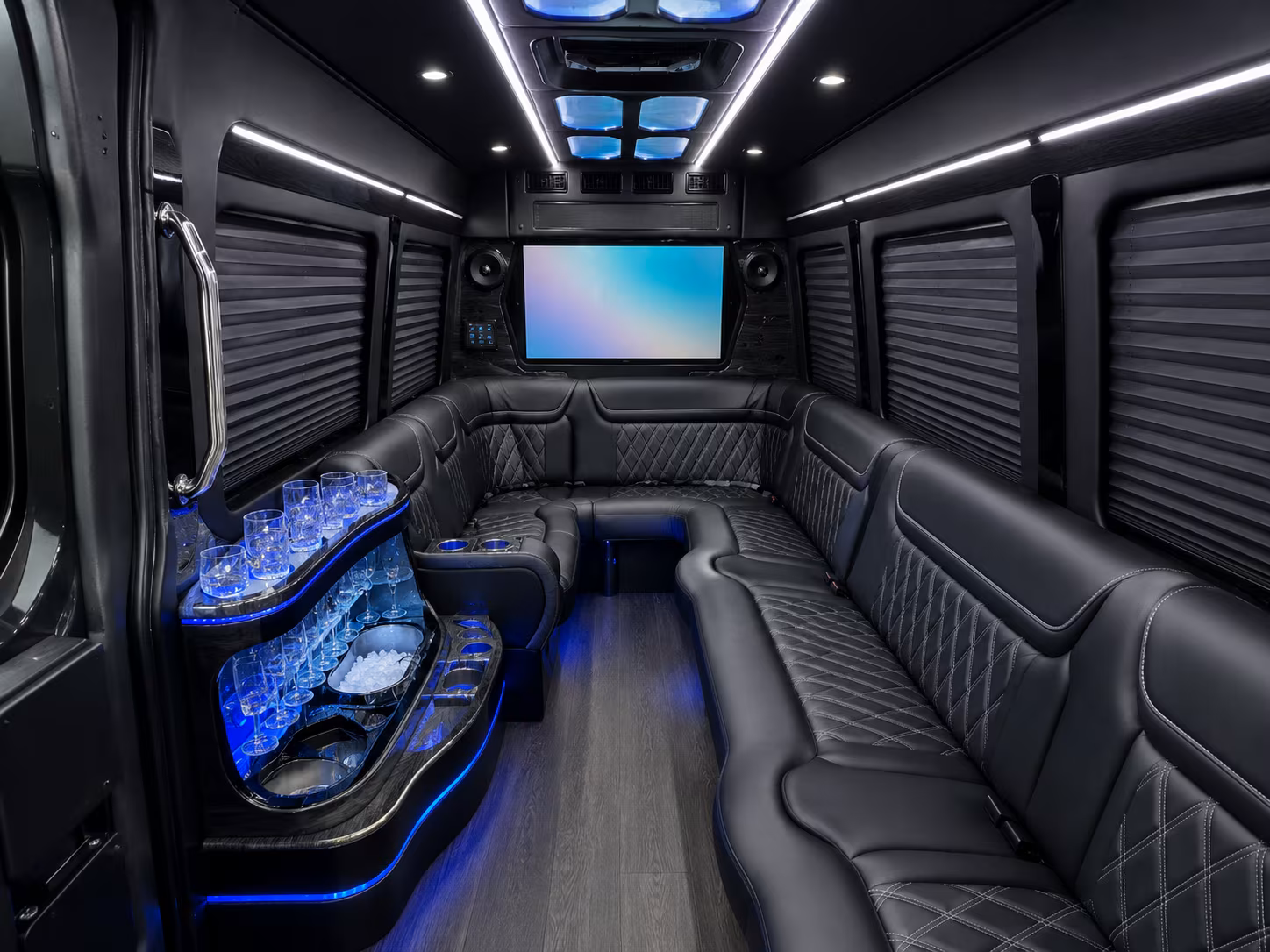 Corpus Christi Corporate Transportation party bus exterior