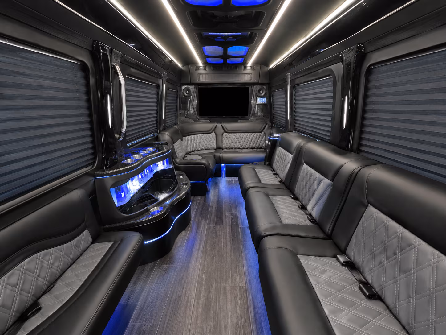 Corpus Christi Corporate Transportation party bus exterior