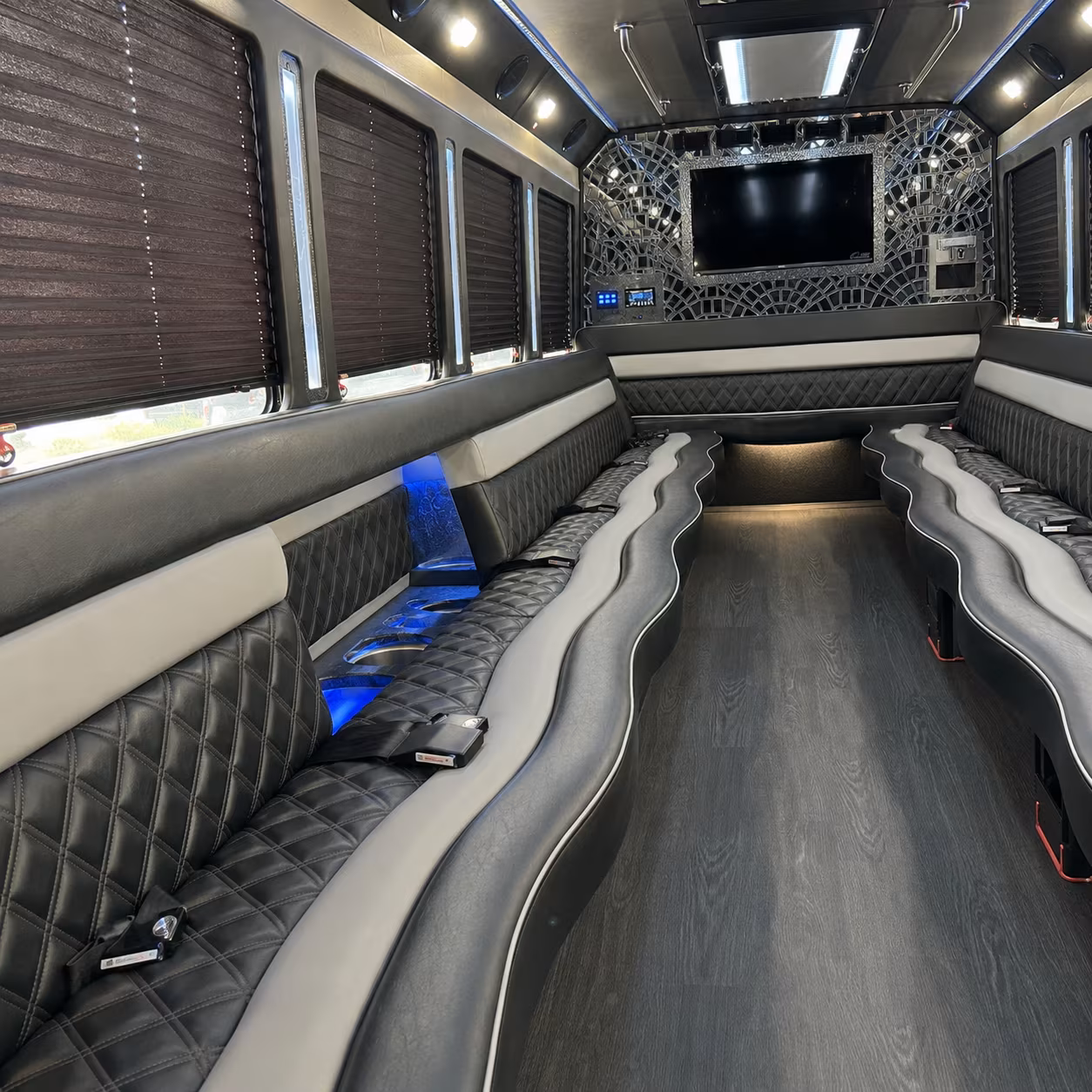 Corpus Christi Private Event Transportation party bus exterior