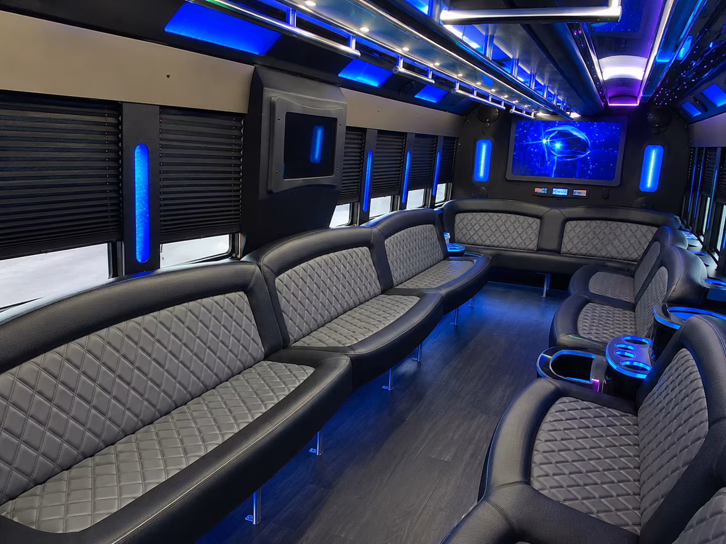 Corpus Christi Private Event Transportation party bus exterior