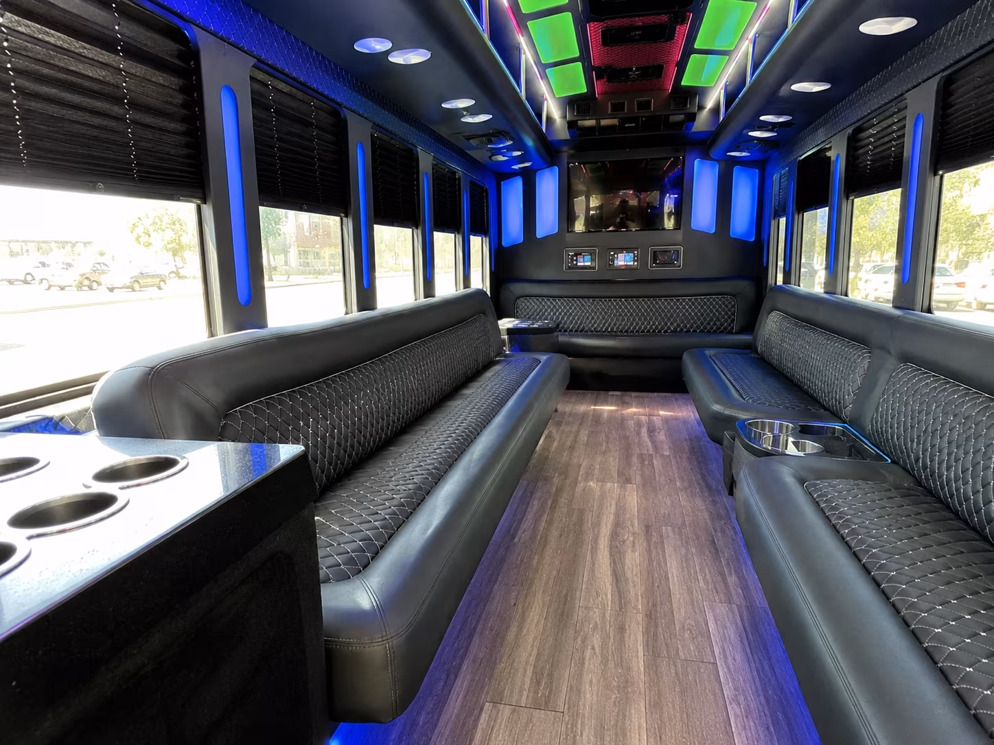 Corpus Christi Private Event Transportation party bus exterior