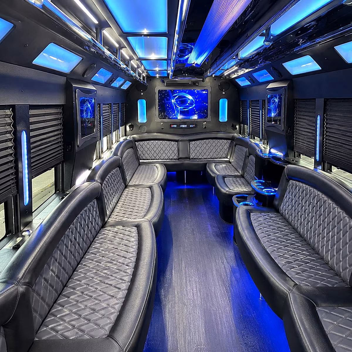 Corpus Christi Prom & Homecoming Transportation party bus interior