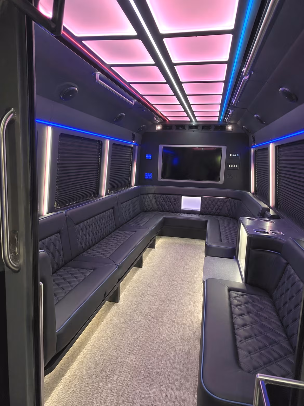 Corpus Christi Prom & Homecoming Transportation party bus interior