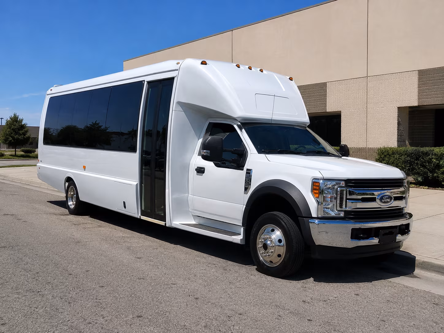 Corpus Christi School Event Transportation party bus exterior