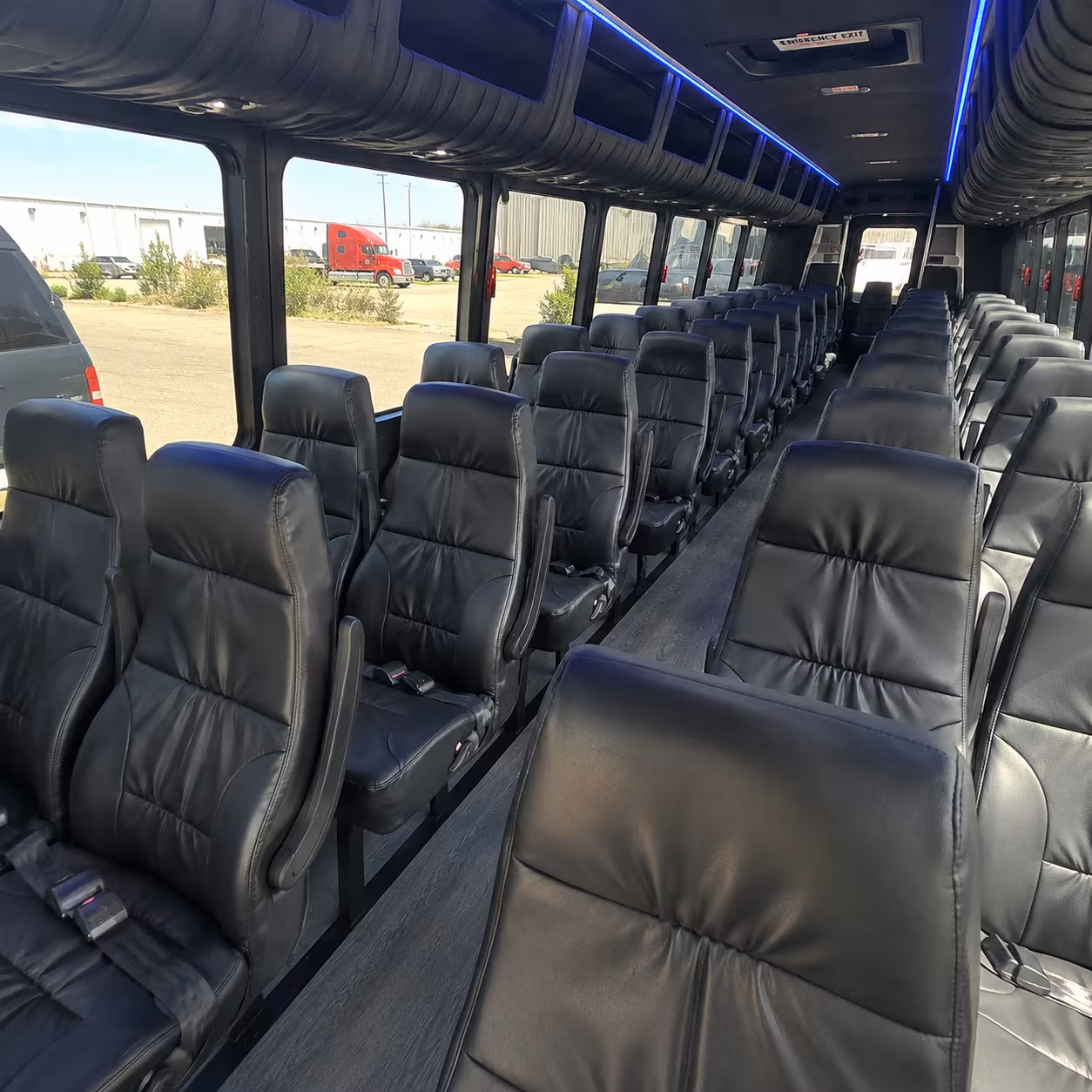 Corpus Christi School Event Transportation party bus exterior