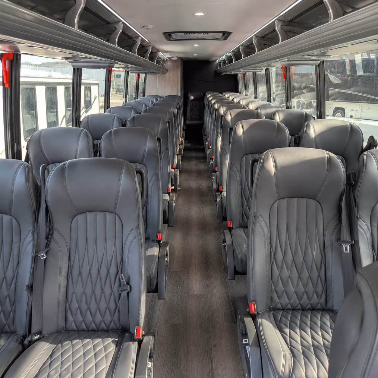 Corpus Christi School Event Transportation party bus exterior