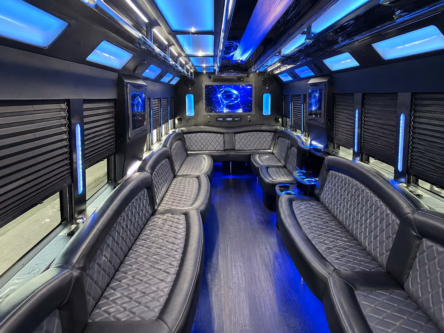 Corpus Christi Sporting Event Transportation party bus exterior