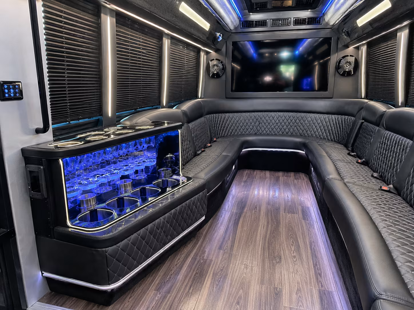 Corpus Christi Sporting Event Transportation party bus exterior