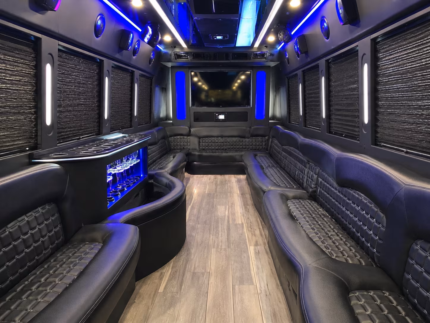 Corpus Christi Wedding Transportation onboard seating