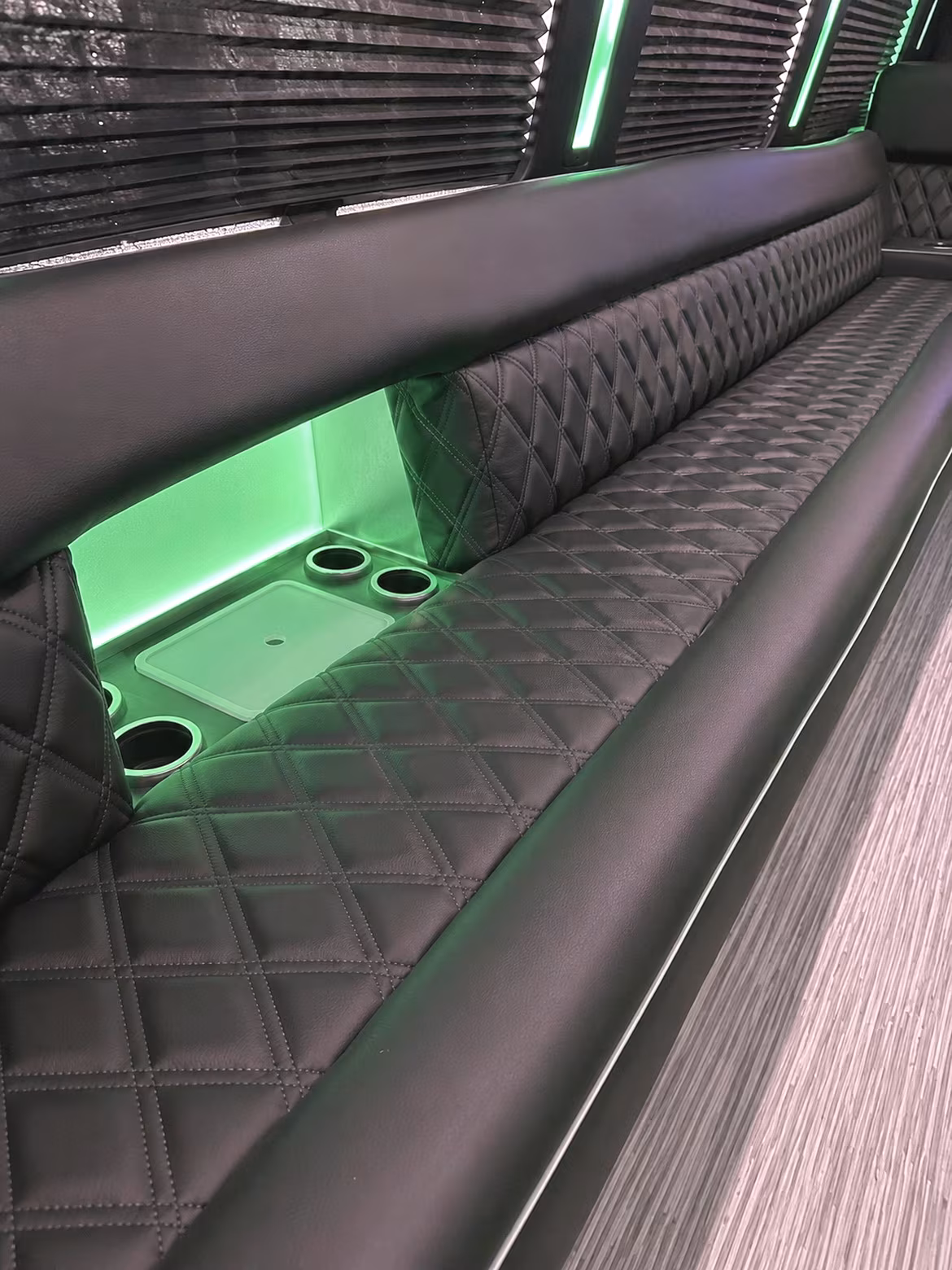 Corpus Christi Winery Tour & Pub Crawl Transportation party bus interior