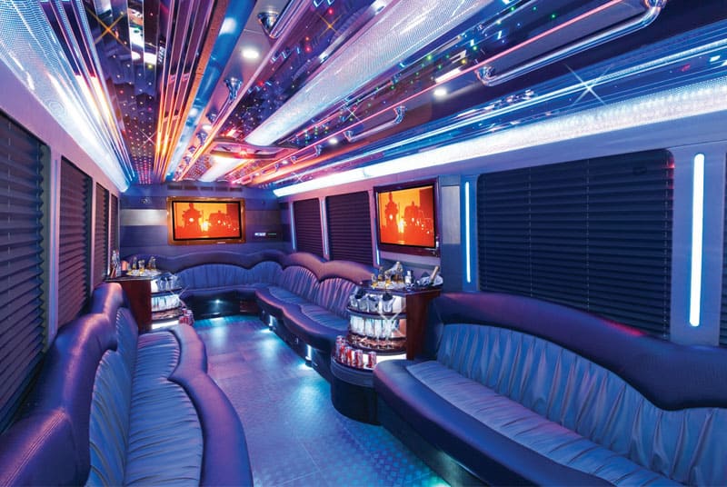Pharr 20 Passenger Party Bus Interior