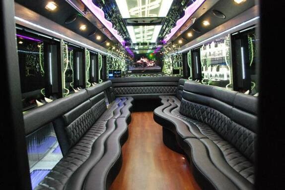 Baytown 25 Passenger Limo bus Interior